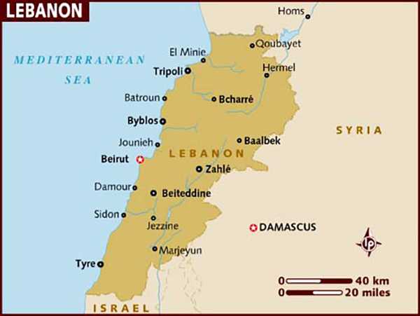 mapa Libano 4